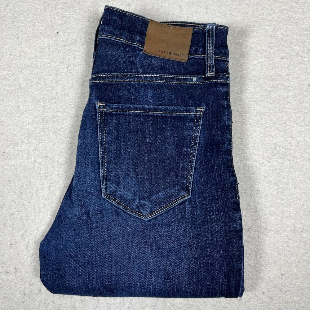 Lucky Brand Bridgette‎ Skinny Jeans Womens 2/26 Blue Medium Wash Denim Stretch